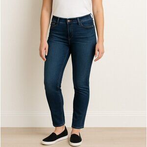 Democracy Ab Tech Slim Skinny Jean Womens 8 Dark Wash Stretch Denim 27.5” Inseam